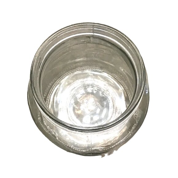 8" CLEAR GLASS JAR VASE PERFECT FOR FLOWER ARRANGEMENT OR HOME DECORATION - Picture 3 of 7